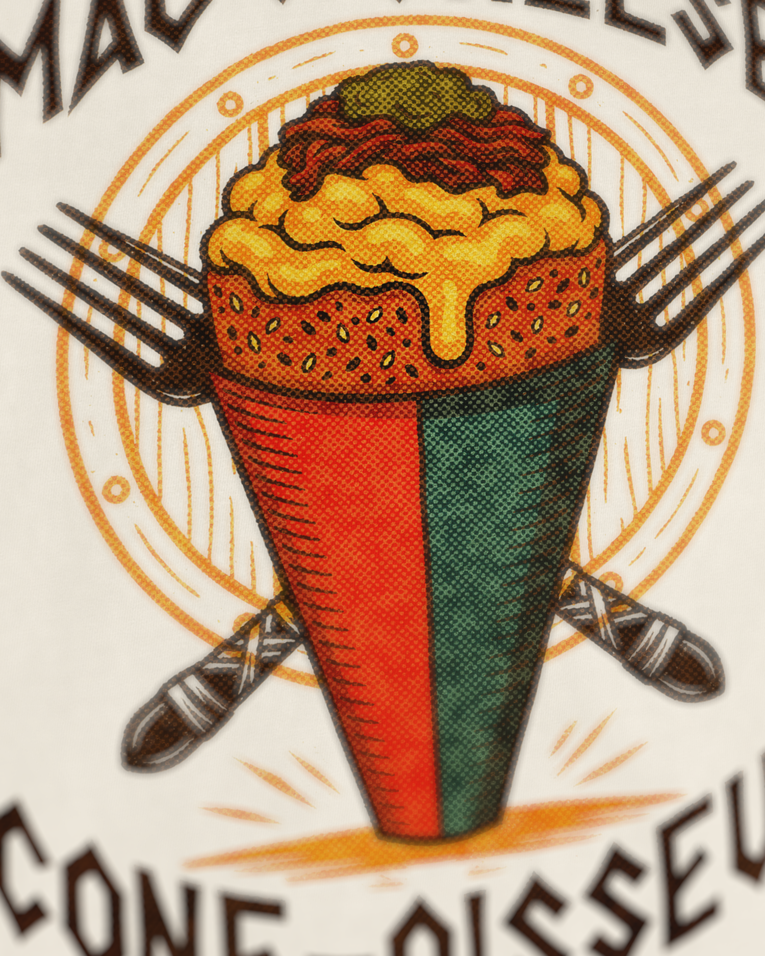 Mac & Cheese Cone-oisseur Tee
