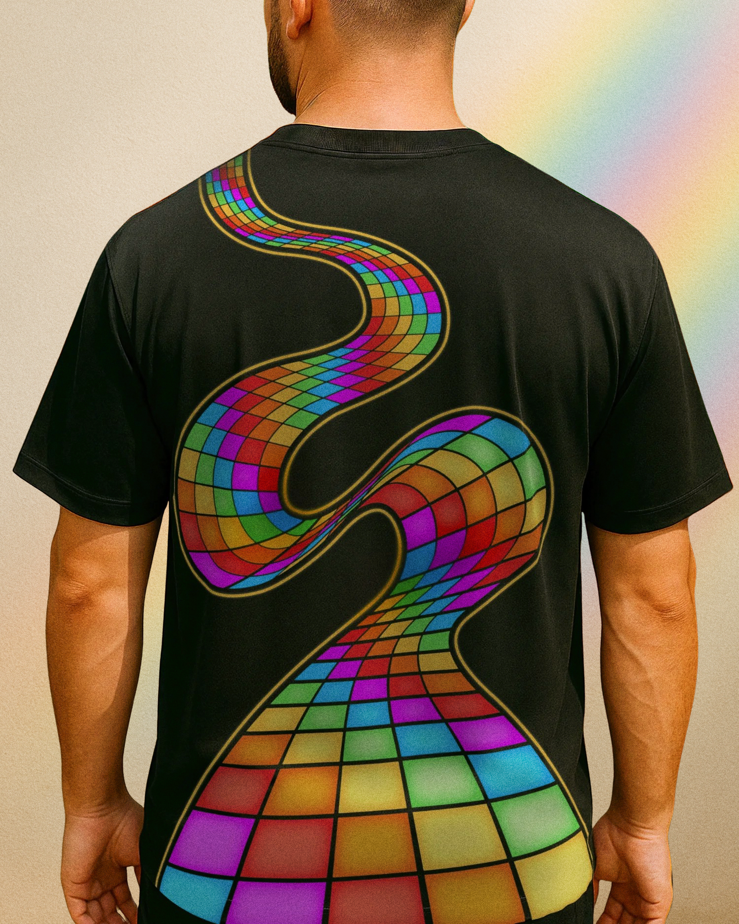 Rainbow Tiled Tee