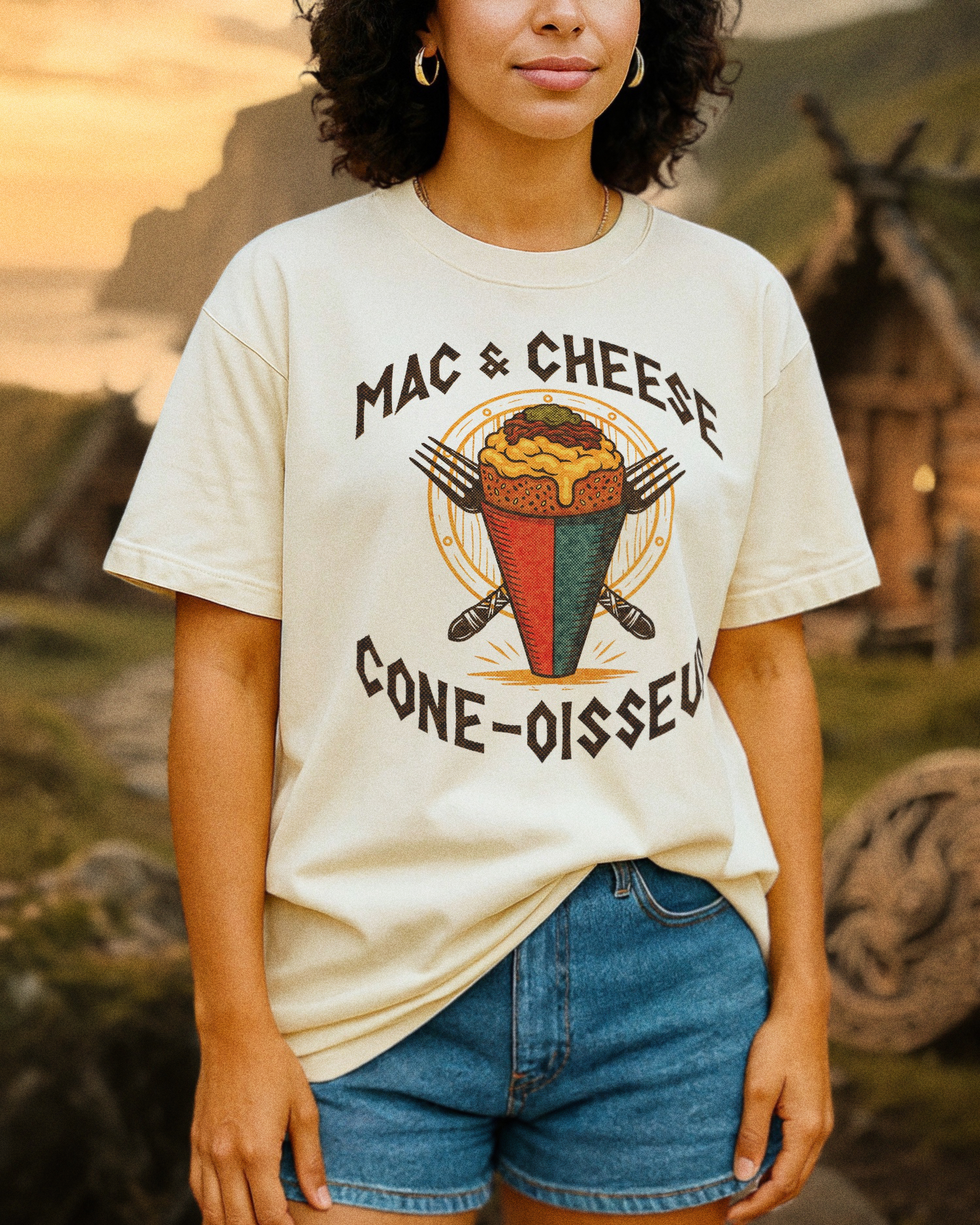Mac & Cheese Cone-oisseur Tee